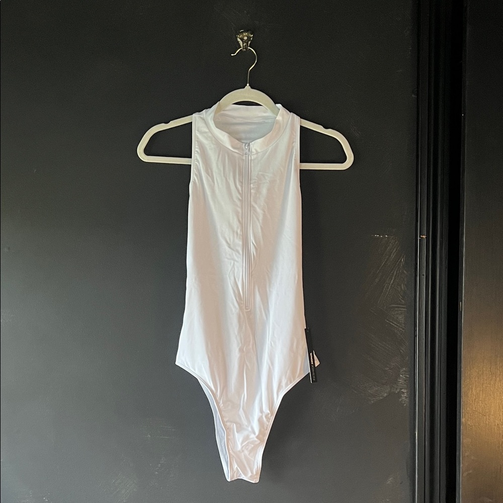 Fashion Nova White One Piece Swimsuit